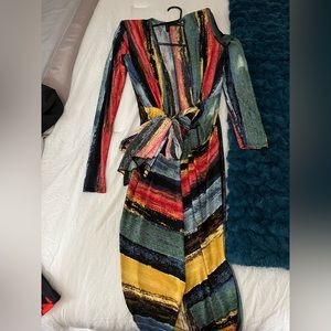 Sexy multicolored midi dress BRAND NEW-no tags